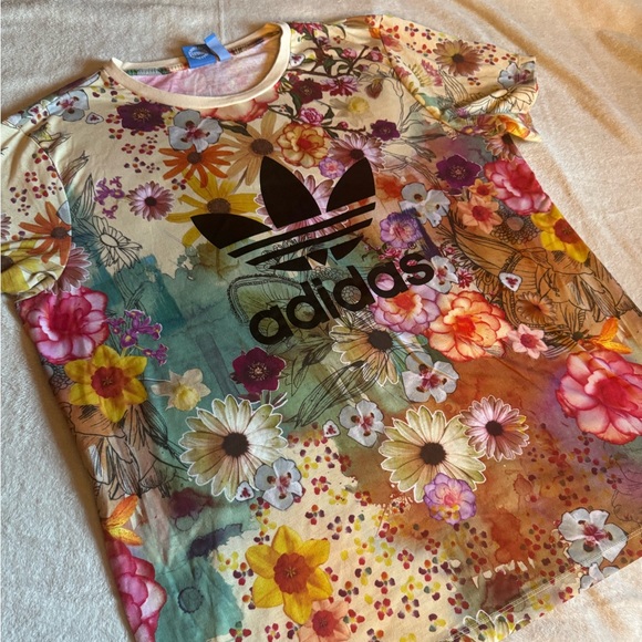 Adidas Floral Burst T-Shirt - Multicolor - Picture 8 of 10